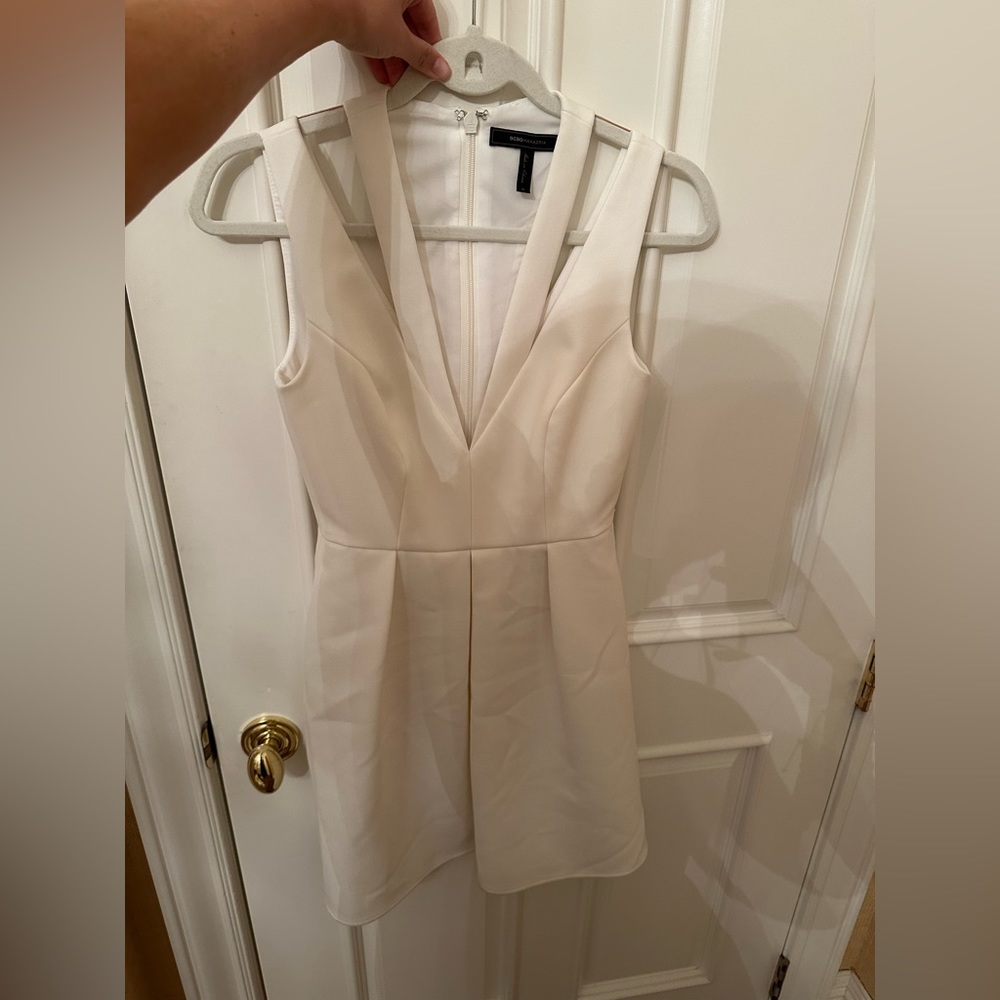 bcbg white dress